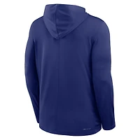 T-shirt à capuche manches longues Nike Royal Dominican Republic Baseball 2026 World Classic Authentic Collection Dri-FIT pour homme