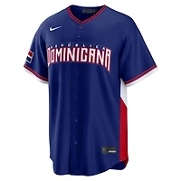 Men's Nike Vladimir Guerrero Jr. Royal Dominican Republic Baseball 2026 World Classic Road Stadium Jersey