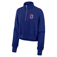 Women's Nike Royal Dominican Republic Baseball 2026 World Classic Phoenix Fleece Half-Zip Sweatshirt