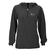 Women's Charcoal Drake Bulldogs Pullover Stretch Anorak Jacket