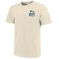 T-shirt crème pour homme avec logo des Dragons de Drexel, couleurs confort