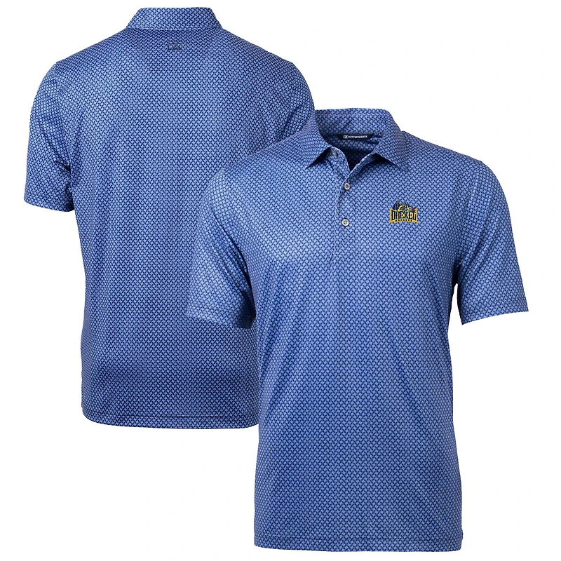 Men's Cutter & Buck Navy Drexel Dragons Big Tall Pike Banner Print Polo