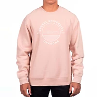 Men's Uscape Apparel Pink Drexel Dragons Premium Fleece Crew Neck Sweatshirt