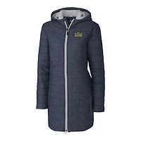 Women's Cutter & Buck Heather Navy Drexel Dragons Rainier Primaloft Eco Hooded Long Coat