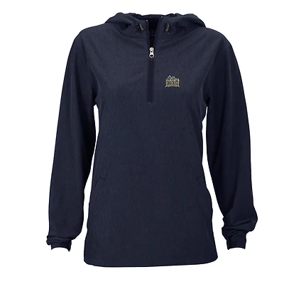 Women's Navy Drexel Dragons Pullover Stretch Anorak Jacket