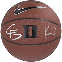 Cooper Flagg & Kon Knueppel Duke Blue Devils Autographed Nike Replica Basketball  