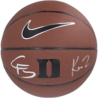Cooper Flagg & Kon Knueppel Duke Blue Devils Autographed Nike Replica Basketball  