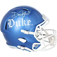 Casque réplique Riddell Royal Gothic Speed ​​autographié par Daniel Jones (Duke Blue Devils)