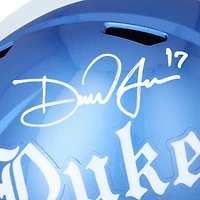 Daniel Jones Duke Blue Devils Autographed Riddell Royal Gothic Speed Replica Helmet