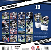 Calendrier mural 2026 des Blue Devils de Duke (12 po x 12 po)