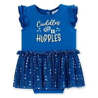 Girls Infant ZooZatz Royal Duke Blue Devils Onesie Dress