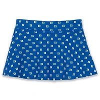 Jupe-short de tennis ZooZatz Royal Duke Blue Devils à imprimé intégral pour fille