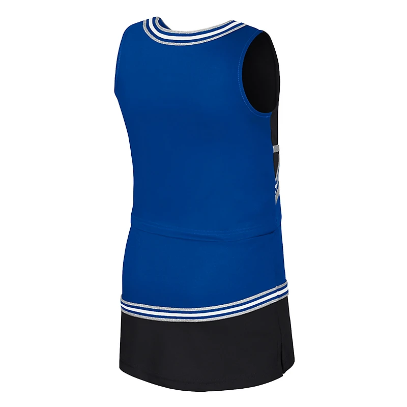 Girls Youth Colosseum Royal Duke Blue Devils Lollipop Park Cheer Two-Piece Set