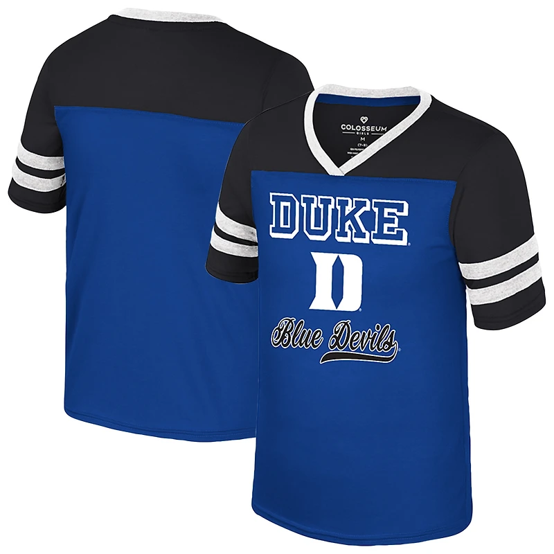 T-shirt pour jeunes filles Colosseum Royal Duke Blue Devils Princess Bubblegum Bling