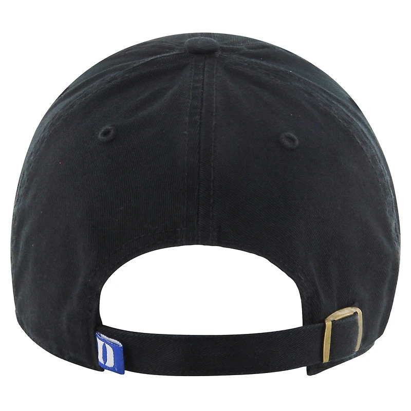 Casquette ajustable '47 Black Duke Blue Devils Clean Up pour homme