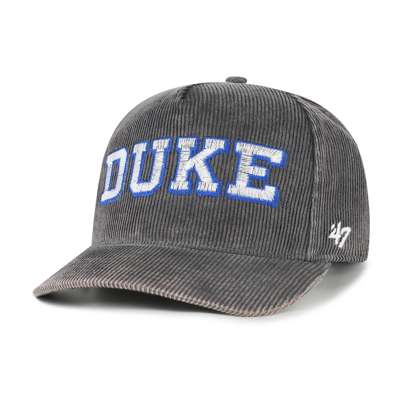 Men's '47  Gray Duke Blue Devils Reclaim Snow Wash Corduroy Hitch Adjustable Hat