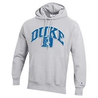 Sweat à capuche Champion Heather Grey Duke Blue Devils Vault Late Night Reverse Weave pour hommes