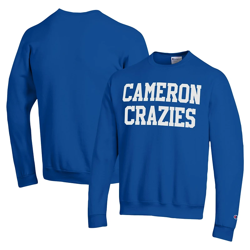 Sweat-shirt Champion Royal Duke Blue Devils Cameron Crazies pour hommes