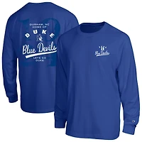 Men's Champion  Royal Duke Blue Devils Laminated All-Star Long Sleeve T-Shirt