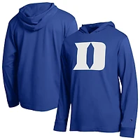 Men's Champion  Royal Duke Blue Devils Tonal All-Star Long Sleeve Hooded T-Shirt