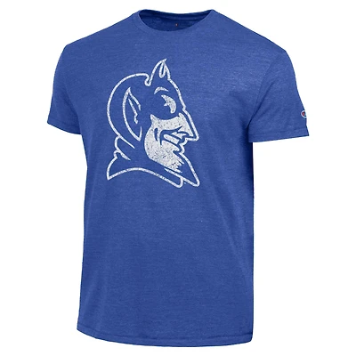 Men's Champion  Royal Duke Blue Devils Vintage Triumph Tri-Blend T-Shirt