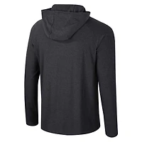 Men's Colosseum Black Duke Blue Devils Cloud Jersey Raglan Long Sleeve Hoodie T-Shirt