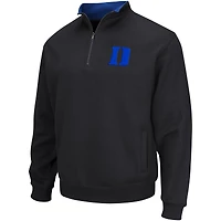 Men's Colosseum Black Duke Blue Devils Tortugas Quarter-Zip Top