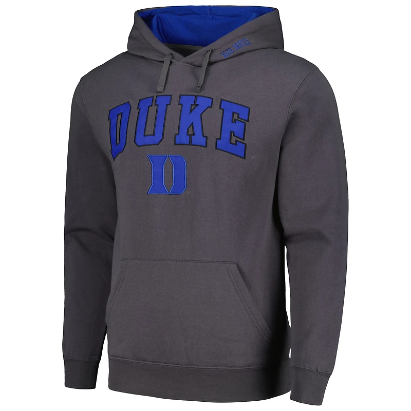 Sweat à capuche Colosseum Charcoal Duke Blue Devils Arch & Logo 3.0 pour hommes