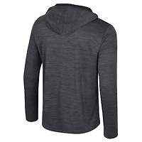 Sweat à capuche léger quart de zip pour homme, gris Colosseum, Duke Blue Devils, Always Sunny
