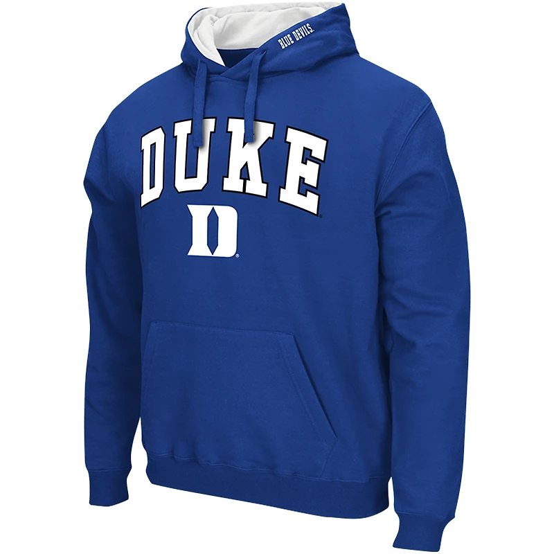 Men's Colosseum Royal Duke Blue Devils Arch & Logo Hoodie