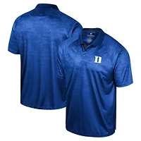 Men's Colosseum Royal Duke Blue Devils Honeycomb Raglan Polo