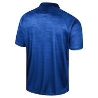 Men's Colosseum Royal Duke Blue Devils Honeycomb Raglan Polo