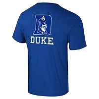 T-shirt Colosseum Royal Duke Blue Devils Logo Lockup 2-Hit Active Blend pour hommes