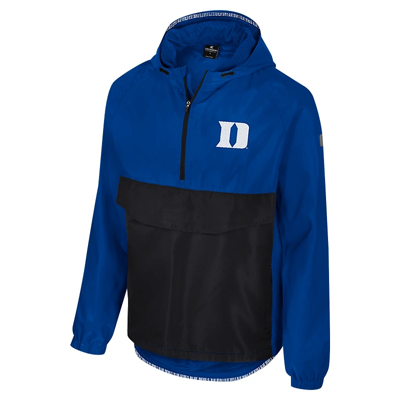 Veste anorak à demi-zip Colosseum Royal Duke Blue Devils Reloaded pour homme