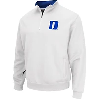 Haut à quart de zip Colosseum White Duke Blue Devils Tortugas pour hommes