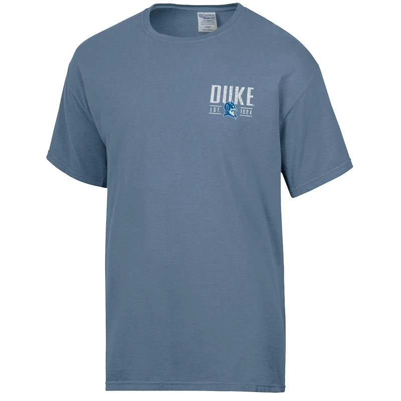 Men's ComfortWash  Blue Duke Devils Big Name T-Shirt
