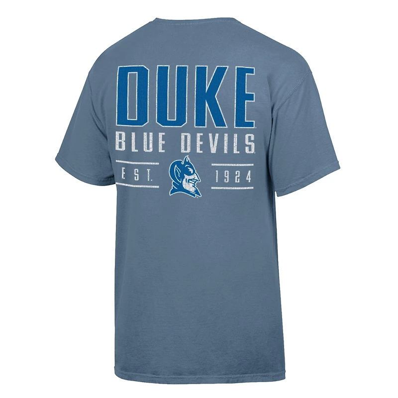 Men's ComfortWash  Blue Duke Devils Big Name T-Shirt