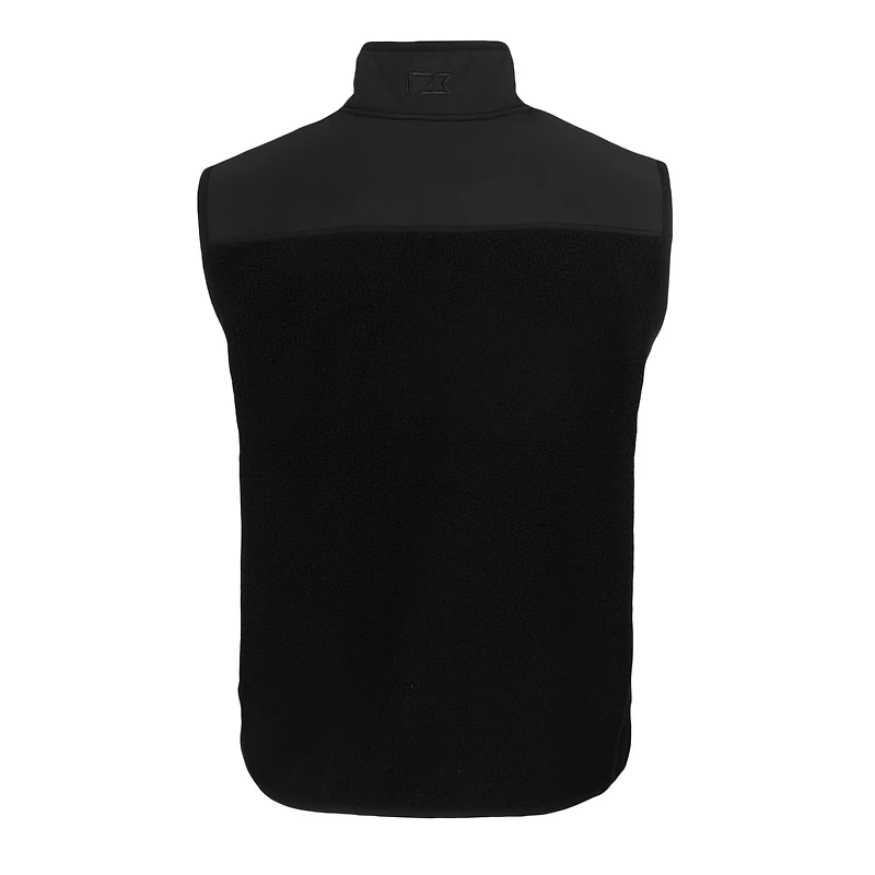 Gilet zippé en polaire écologique pour homme Cutter & Buck Black Duke Blue Devils Cascade