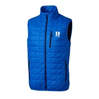Men's Cutter & Buck  Royal Duke Blue Devils Alumni Rainier PrimaLoft® Insulated Full-Zip Puffer Vest