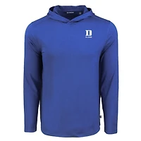 T-shirt à capuche manches longues Cutter & Buck Royal Duke Blue Devils Coastline Epic Comfort Eco Recycled pour homme