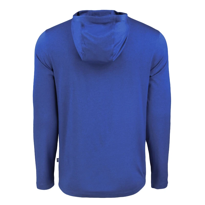 Men's Cutter & Buck  Royal Duke Blue Devils Coastline Epic Comfort Eco Recycled Long Sleeve Hoodie T-Shirt