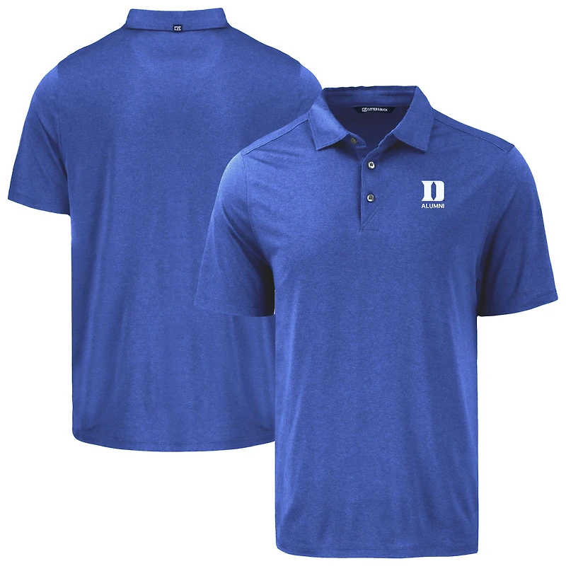 Men's Cutter & Buck Royal Duke Blue Devils Coastline Epic Comfort Eco Recycled Polo
