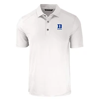 Polo Cutter & Buck blanc Duke Blue Devils Forge Eco Stretch DryTec recyclé pour homme