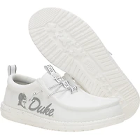 Men's Hey Dude White Duke Blue Devils Wally Casual Shoes