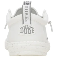 Chaussures décontractées Hey Dude pour hommes White Duke Blue Devils Wally