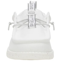 Men's Hey Dude White Duke Blue Devils Wally Casual Shoes