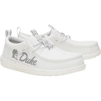 Chaussures décontractées Hey Dude pour hommes White Duke Blue Devils Wally