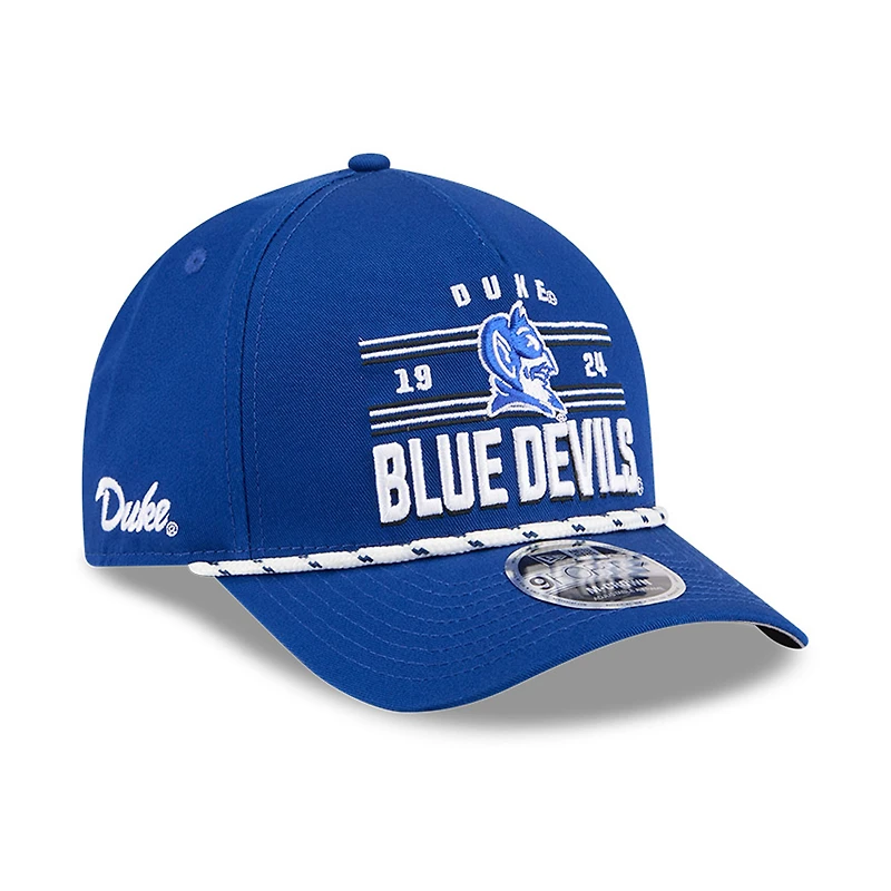 Casquette ajustable New Era Royal Duke Blue Devils Historic March Madness 9FORTY M-Crown pour homme