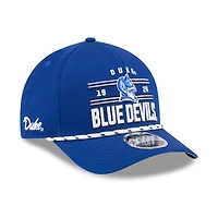 Casquette ajustable New Era Royal Duke Blue Devils Historic March Madness 9FORTY M-Crown pour homme