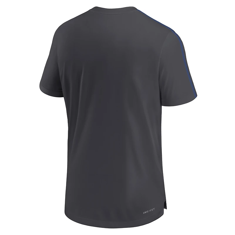 Men's Nike Anthracite Duke Blue Devils 2024 Sideline Coach Performance Top